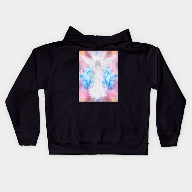 Reiki Angel of Peace and harmony - Angel Reiki Kids Hoodie by BenitaJayne